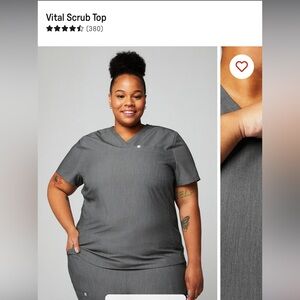 Fabletics Women’s Scrub Set Heather Grey 3XL Tall